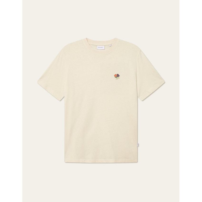 T-Shirt Les Deux Homme FELIPE PATCH Ivoire Cloane Vannes 1000388 215
