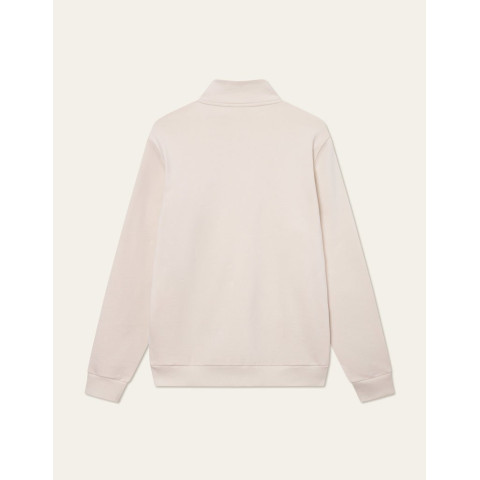 Sweat Demi Zip Homme Les Deux FELIPE PATCH Ivoire Cloane Vannes 1000390 215