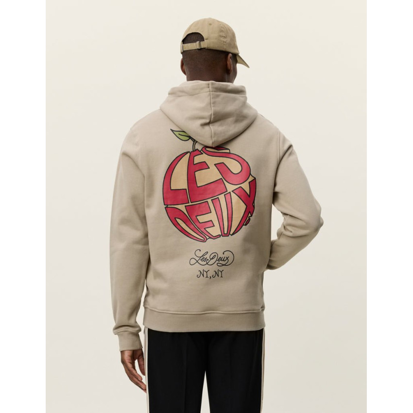 Sweat à Capuche Les Deux Homme ORCHARD Beige Cloane Vannes 1000718 810