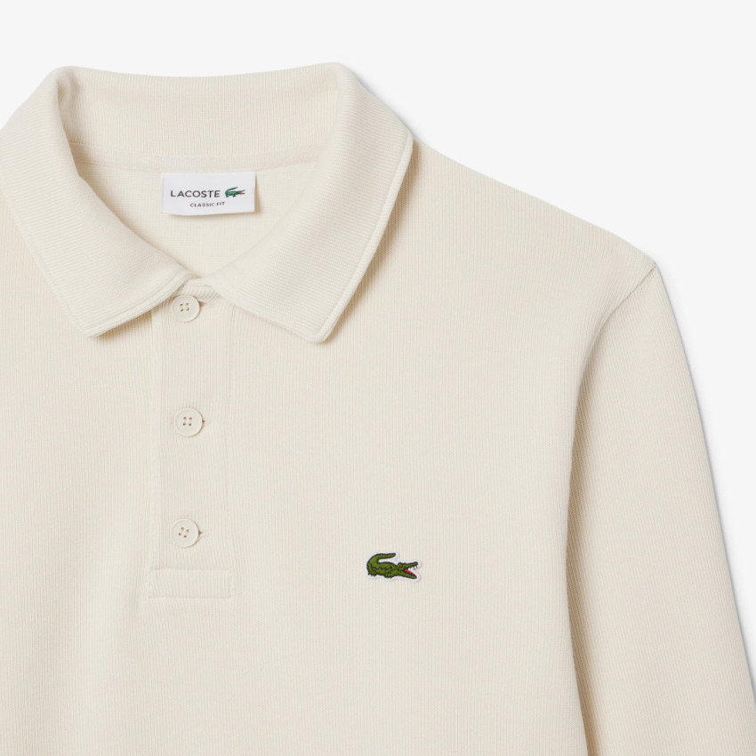 Sweat Homme Lacoste COL POLO Ecru Cloane Vannes SH5781