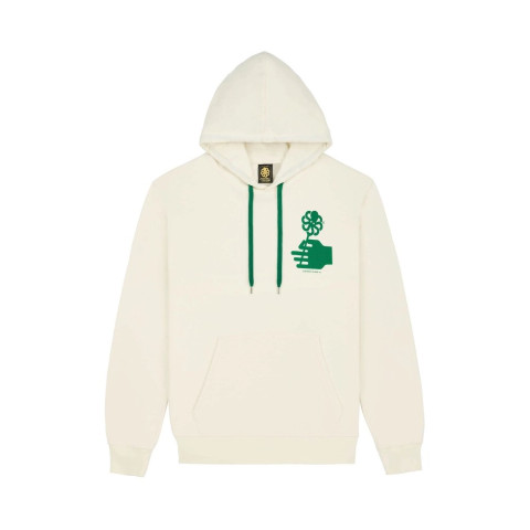 Sweat à Capuche Homme Jonsen Island CLASSIC FLOWER LOVE Ecru Cloane Vannes