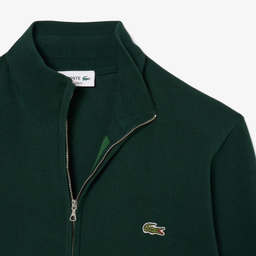Pull Zippé Homme Lacoste CLASSIC Vert Foncé Cloane Vannes