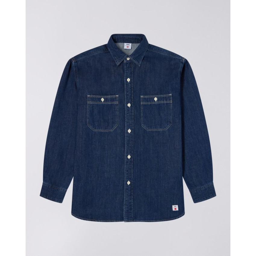 Chemise Homme Edwin WORK Denim Dark Cloane Vannes I035112