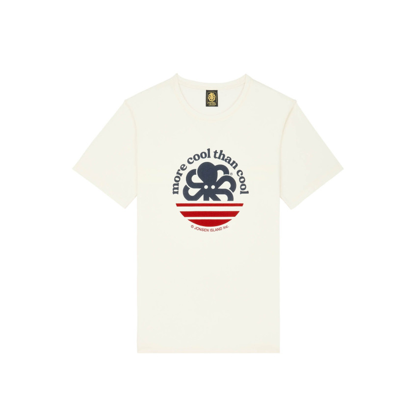 T-Shirt Homme Jonsen Island MORE COOL THAN COOL Crème Cloane Vannes