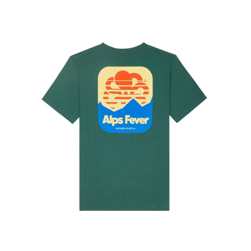 T-Shirt Homme Jonsen Island ALPS FEVER Vert Cloane Vannes