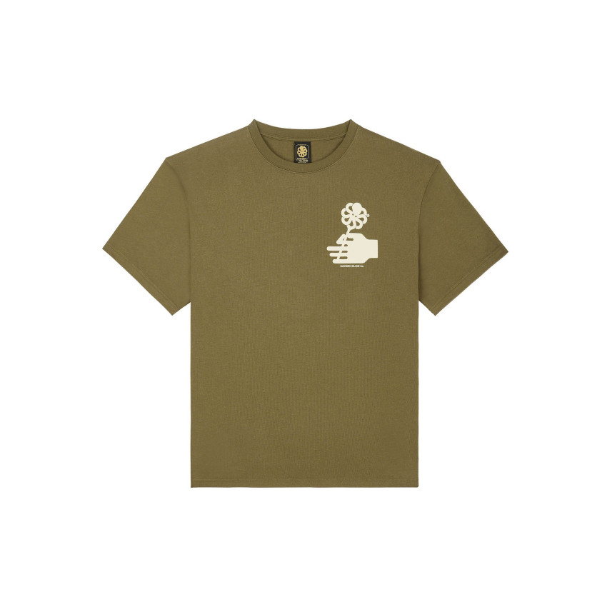 T-Shirt Homme Jonsen Island FLOWER LOVE Vert Cloane Vannes
