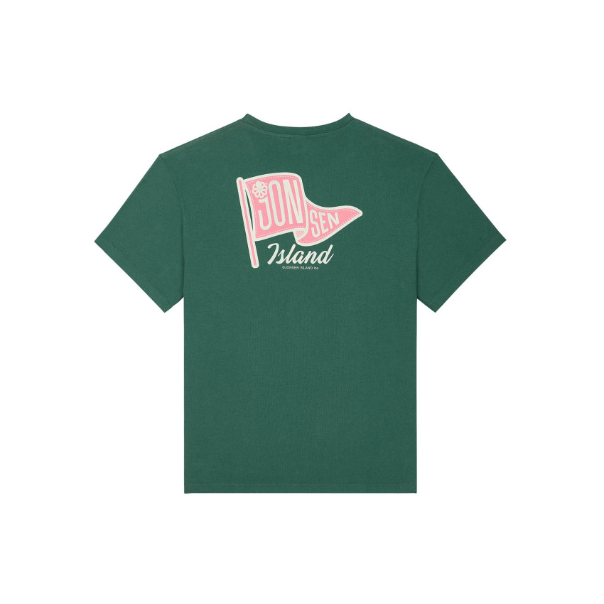 T-Shirt Homme Jonsen Island FLAG COLOR Vert Cloane Vannes