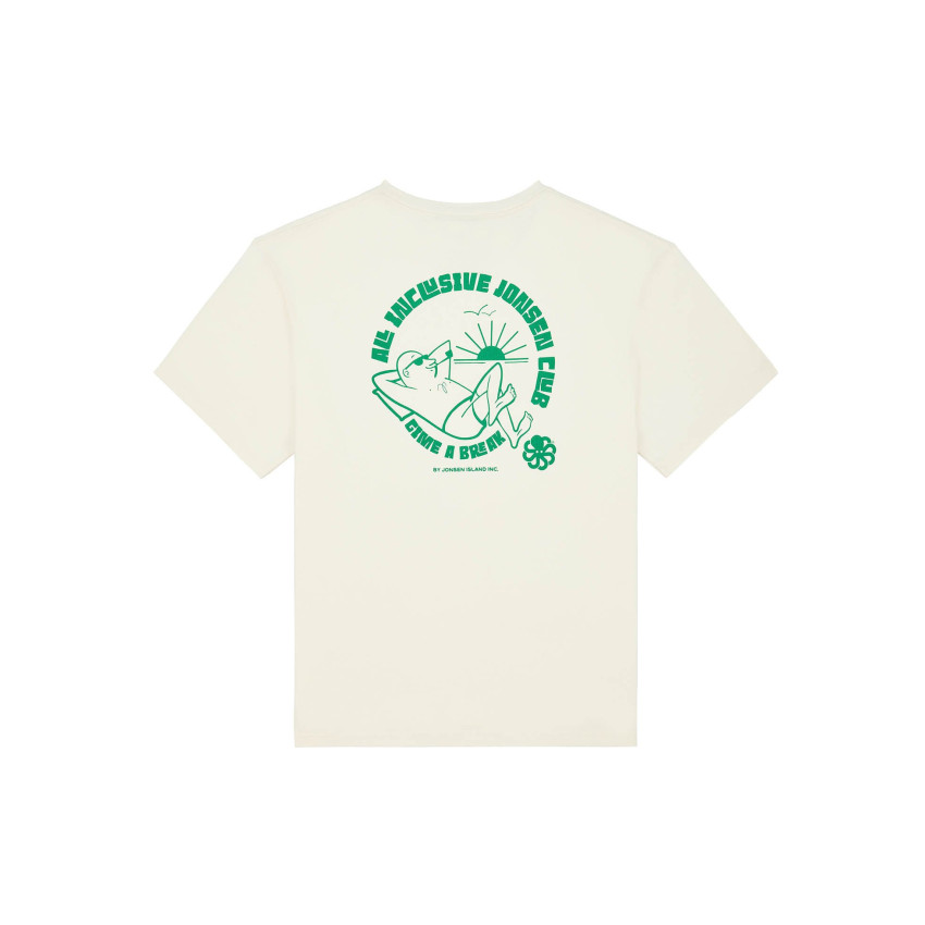 T-Shirt Homme Jonsen Island ALL INCLUSIVE Crème Cloane Vannes