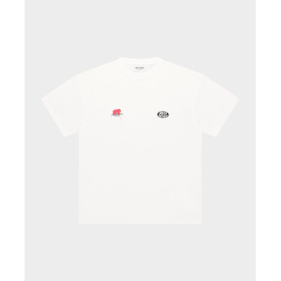 T-Shirt Mixte Arbor Antwerp PINK POPPY Blanc Cloane Vannes