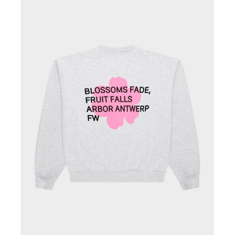 Sweat Mixte Arbor Antwerp PINK BLOSSOMS Gris Cloane Vannes
