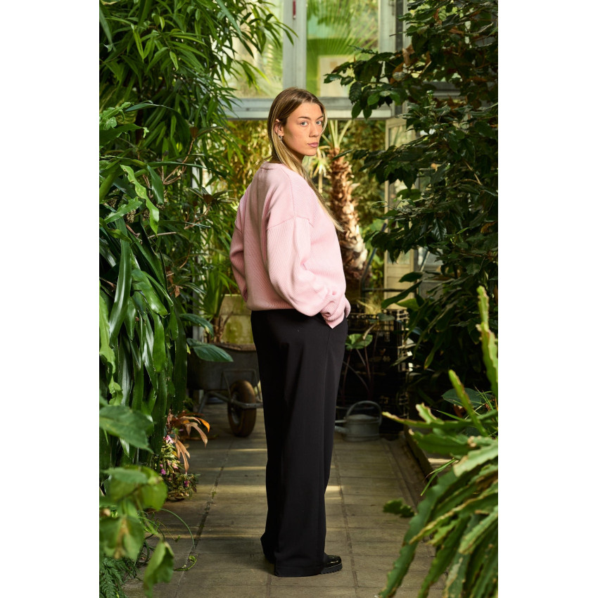 Pull Mixte Arbor Antwerp RIBBED KNIT Rose Cloane Vannes