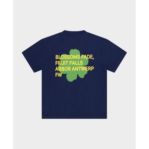 T-Shirt Mixte Arbor Antwerp GREEN BLOSSOMS Bleu Cloane Vannes