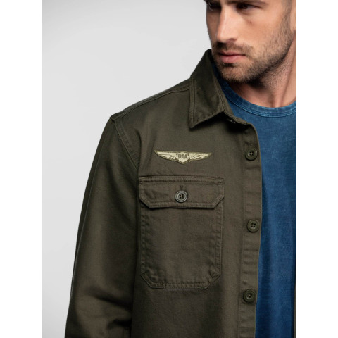 Surchemise Daytona Homme JEFFBULL Kaki Cloane Vannes