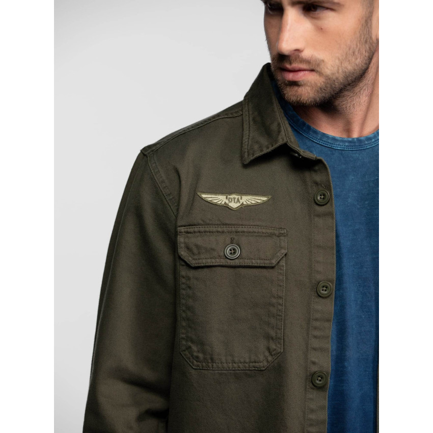 Surchemise Daytona Homme JEFFBULL Kaki Cloane Vannes