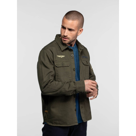 Surchemise Daytona Homme JEFFBULL Kaki Cloane Vannes