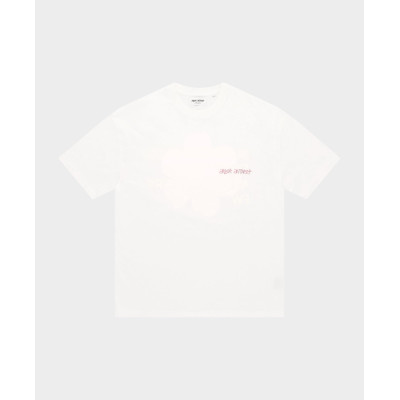 T-Shirt Mixte Arbor Antwerp PINK/ORANGE BLOSSOMS Blanc Cloane Vannes