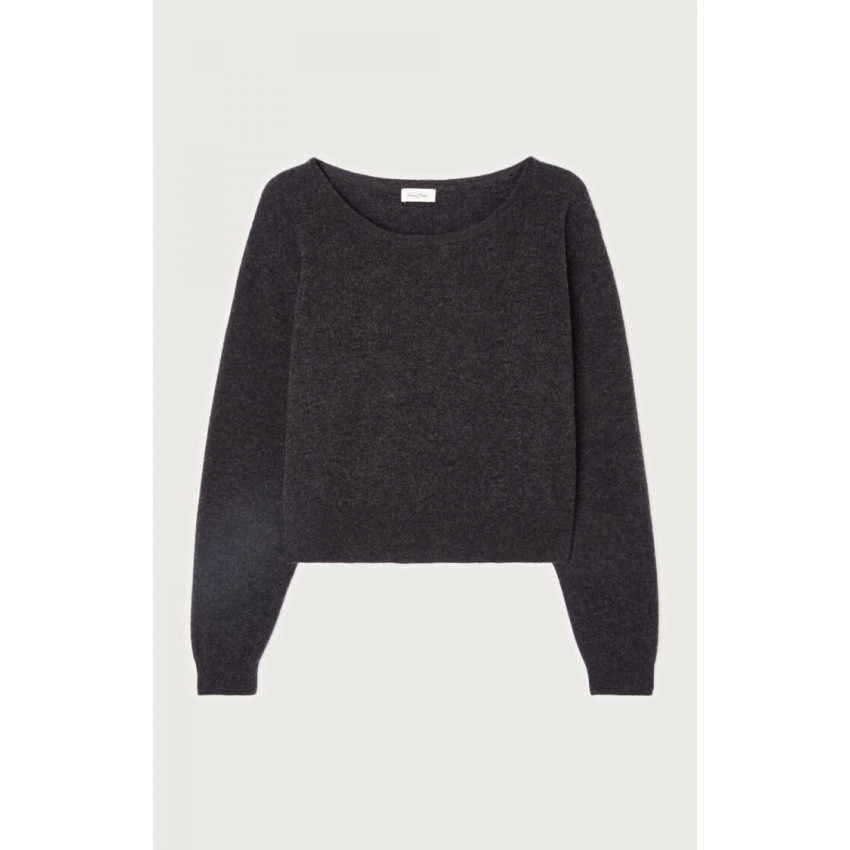 Pull Femme American Vintage RAXOW Noir Cloane Vannes RAX18EH25