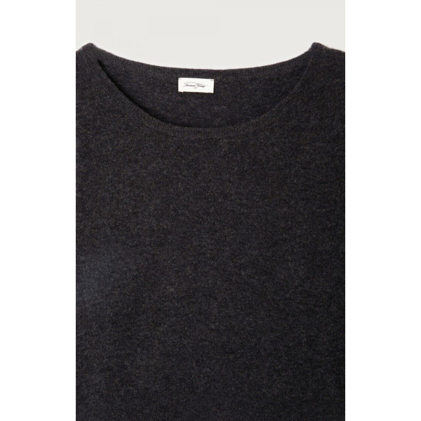 Pull Femme American Vintage RAXOW Noir Cloane Vannes RAX18EH25