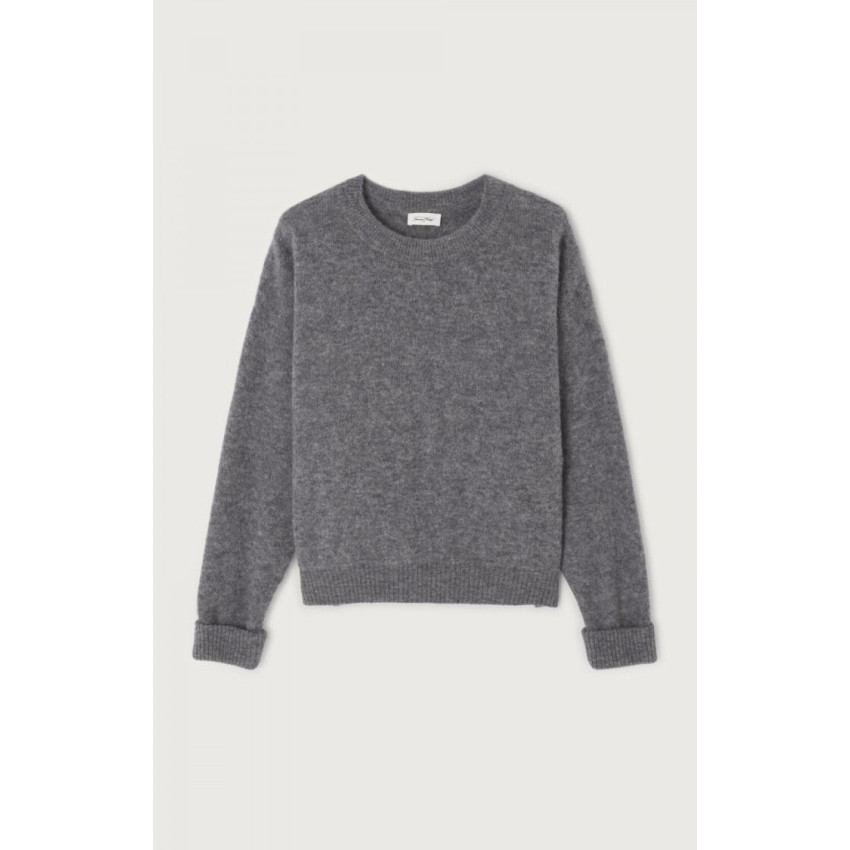 Pull Femme American Vintage VITOW Anthracite Cloane Vannes