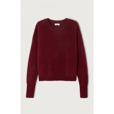 Pull Femme American Vintage VITOW Bordeaux Cloane Vannes
