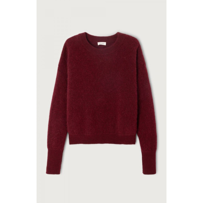Pull Femme American Vintage VITOW Bordeaux Cloane Vannes