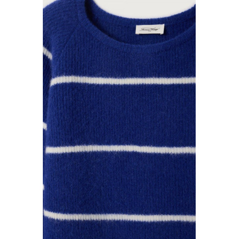 Pull Femme American Vintage VITOW Bleu Royal Cloane Vannes