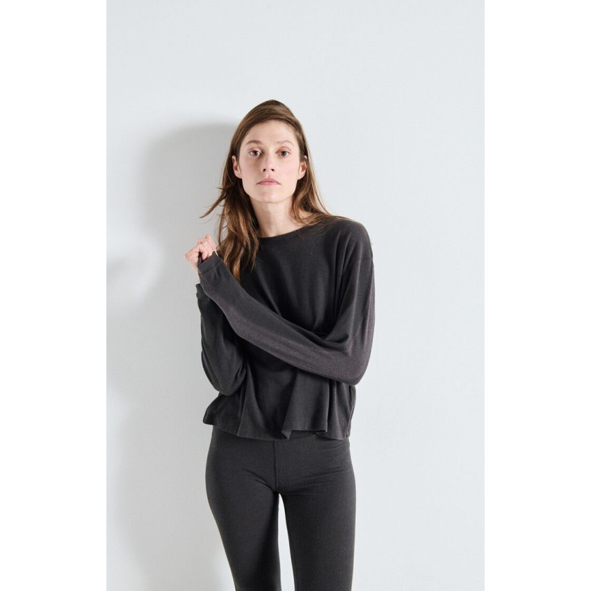 T-Shirt Manches Longues American Vintage Femme YPAWOOD Carbone Cloane Vannes