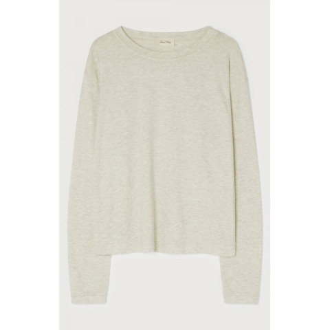 T-Shirt Manches Longues American Vintage Femme YPAWOOD Gris Cloane Vannes