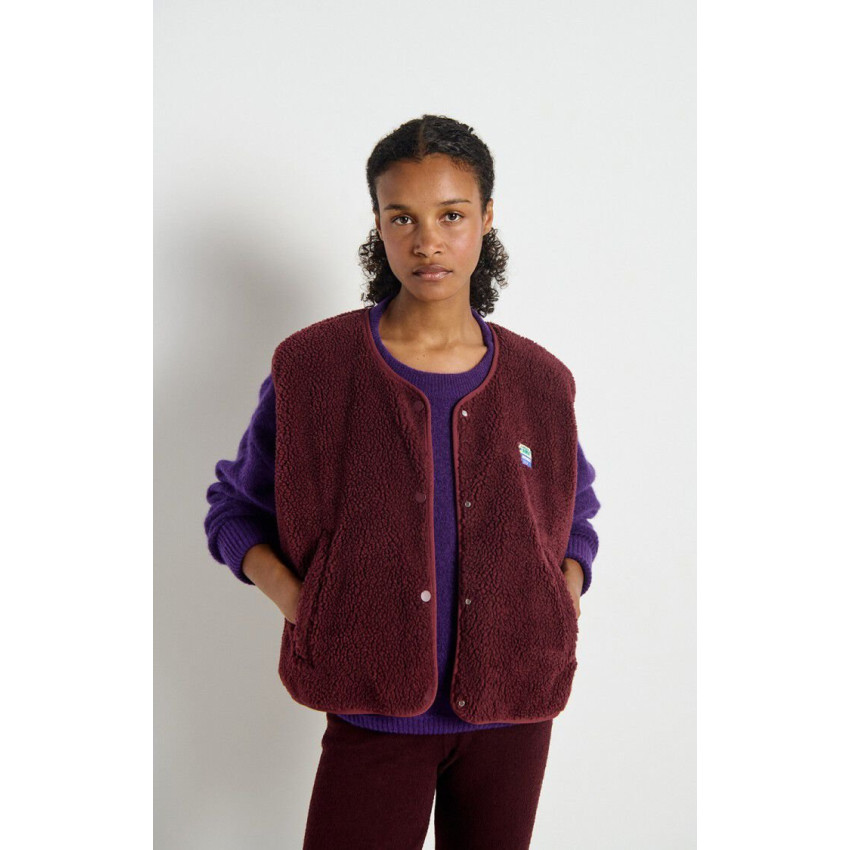 Veste Sans Manches American Vintage Femme HOKTOWN Bordeaux Cloane Vannes