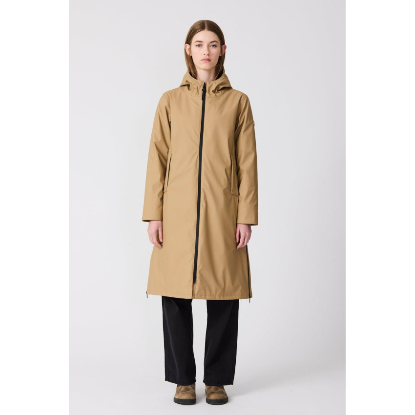 Parka Imperméable Tanta Rainwear Femme TORMENTA Camel Cloane Vannes
