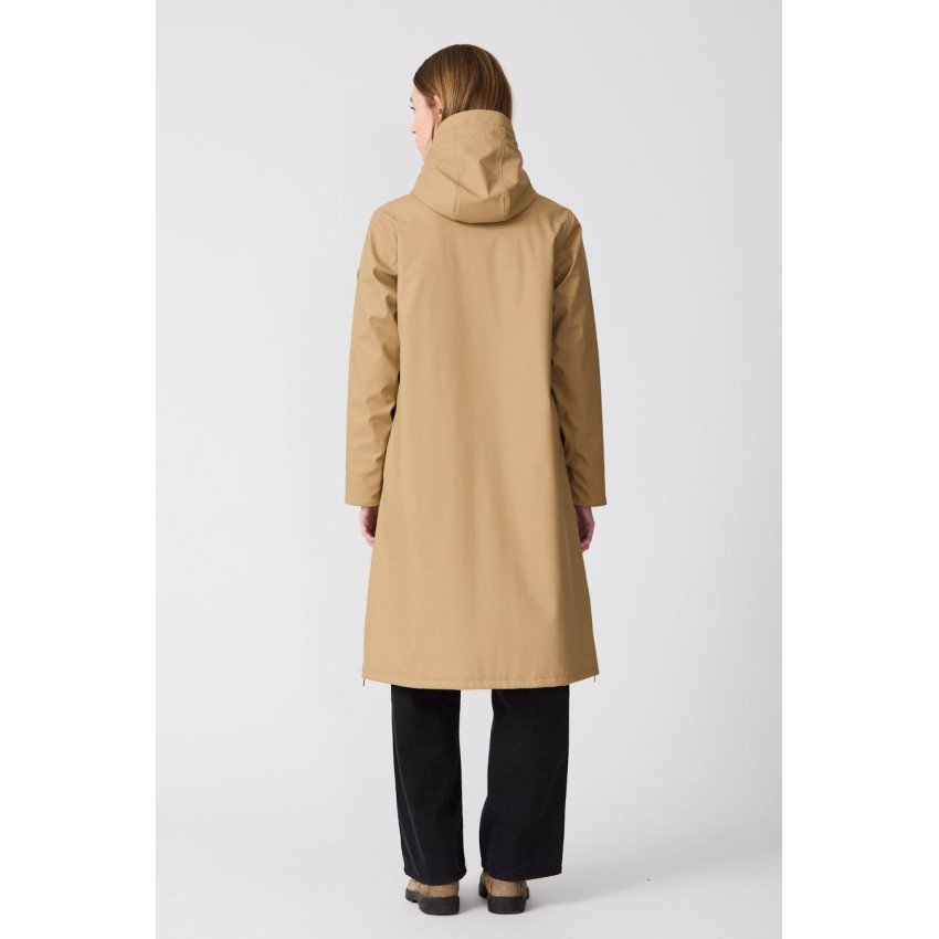 Parka Imperméable Tanta Rainwear Femme TORMENTA Camel Cloane Vannes