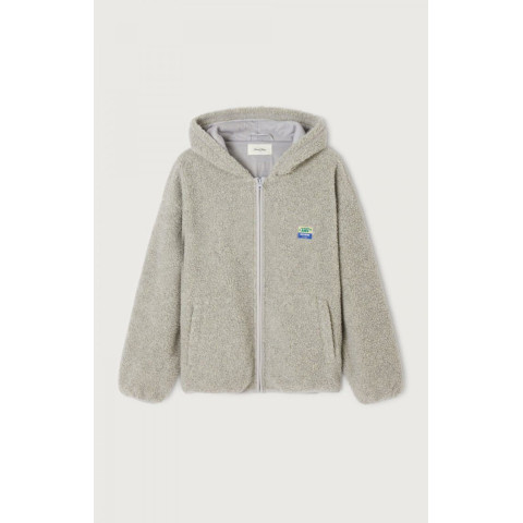 Veste Polaire American Vintage Femme HOKTOWN Gris  Cloane Vannes HOK16EH25