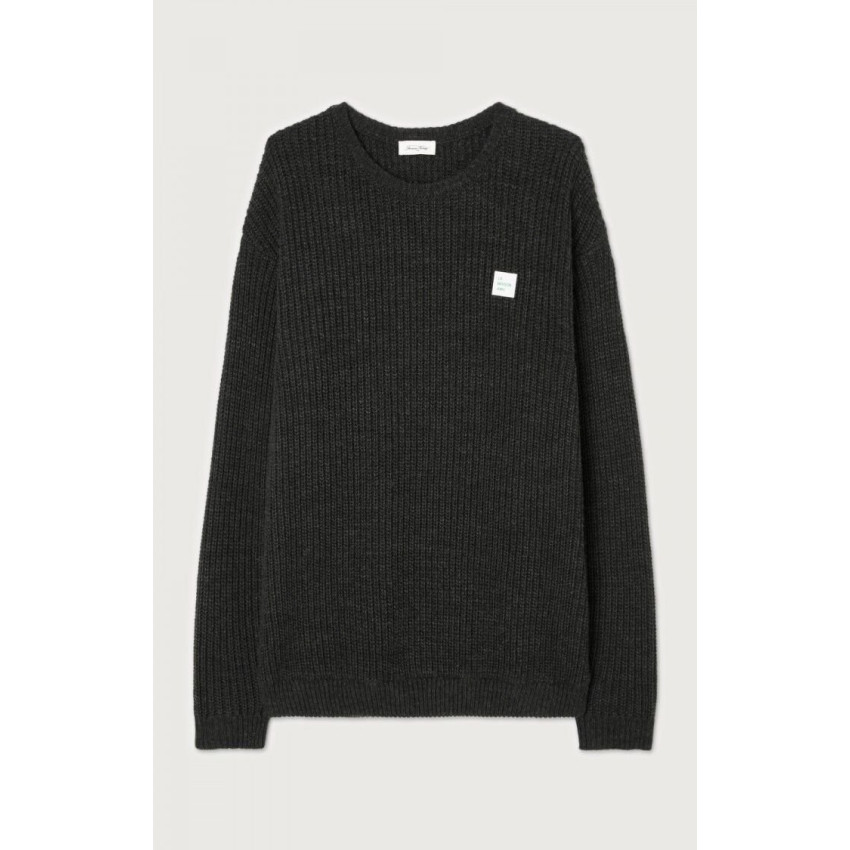 Pull Homme American Vintage CRASHWAY Anthracite Cloane Vannes MCRA18AH25