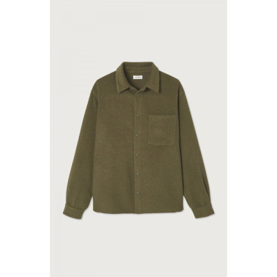 Surchemise Homme American Vintage DODILOO Kaki Cloane Vannes MDOD06ACH25
