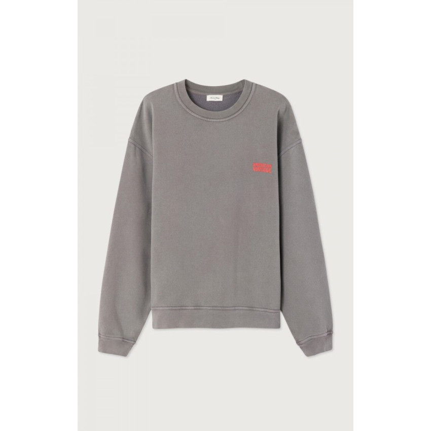 Sweat American Vintage Homme PLIZZY Anthracite Cloane Vannes MPLI03BH25