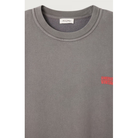 Sweat American Vintage Homme PLIZZY Anthracite Cloane Vannes MPLI03BH25