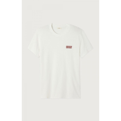 T-Shirt American Vintage Homme YKOBOW Blanc Cloane Vannes MYKO02CH25