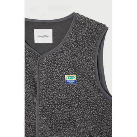 Veste Sans Manches Homme American Vintage HOKTOWN Anthracite Cloane Vannes