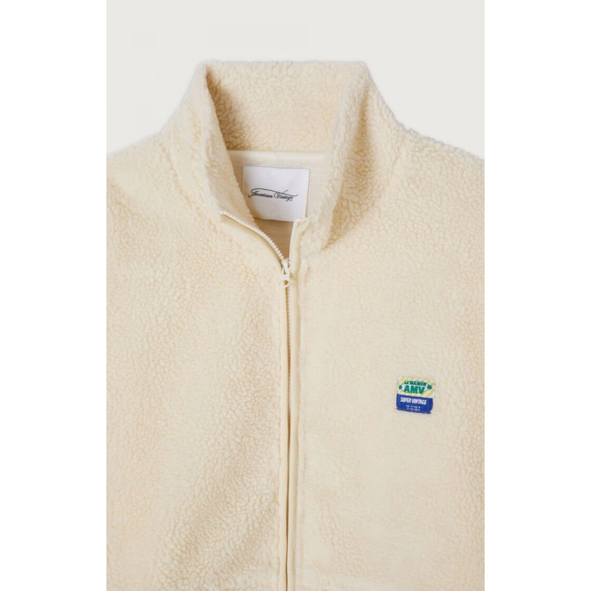 Veste Homme American Vintage HOKTOWN Ecru Cloane Vannes MHOK16BH25