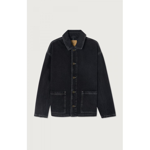 Veste en Jeans American Vintage Homme YOPDAY Noir Cloane Vannes YOP16EH25