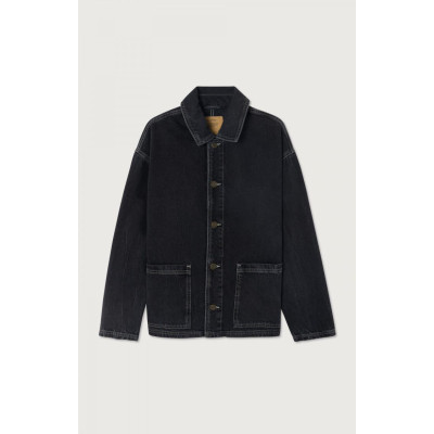 Veste en Jeans American Vintage Homme YOPDAY Noir Cloane Vannes YOP16EH25