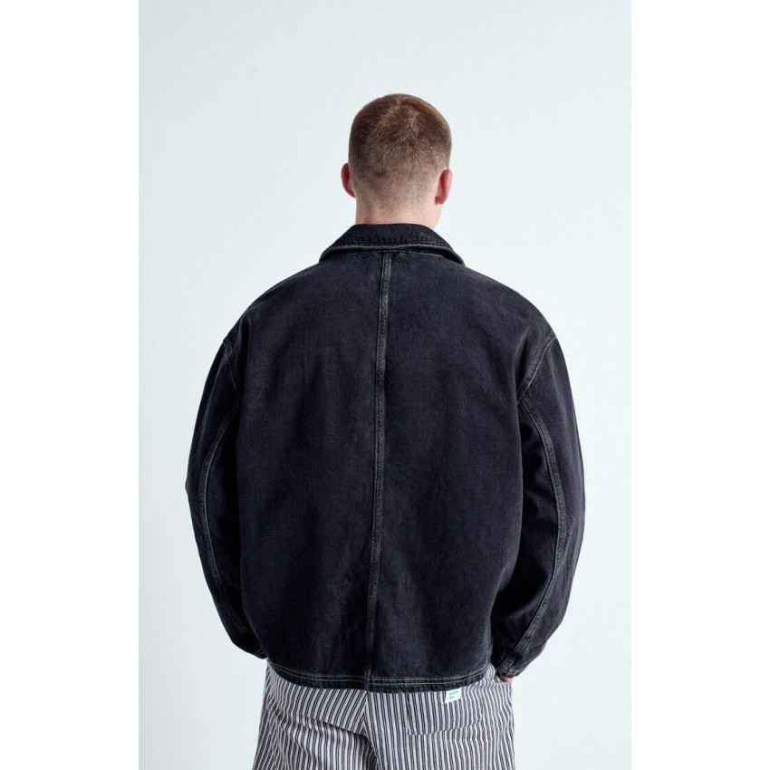 Veste en Jeans American Vintage Homme YOPDAY Noir Cloane Vannes YOP16EH25