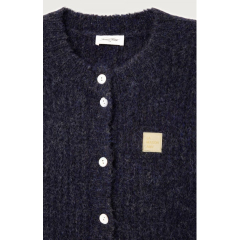 Gilet Sans Manches American Vintage Femme EAST Bleu Marine Cloane Vannes EAST19MMH25