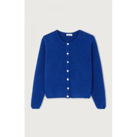 Gilet Femme American Vintage VITOW Bleu Royal Cloane Vannes VITO19EH25