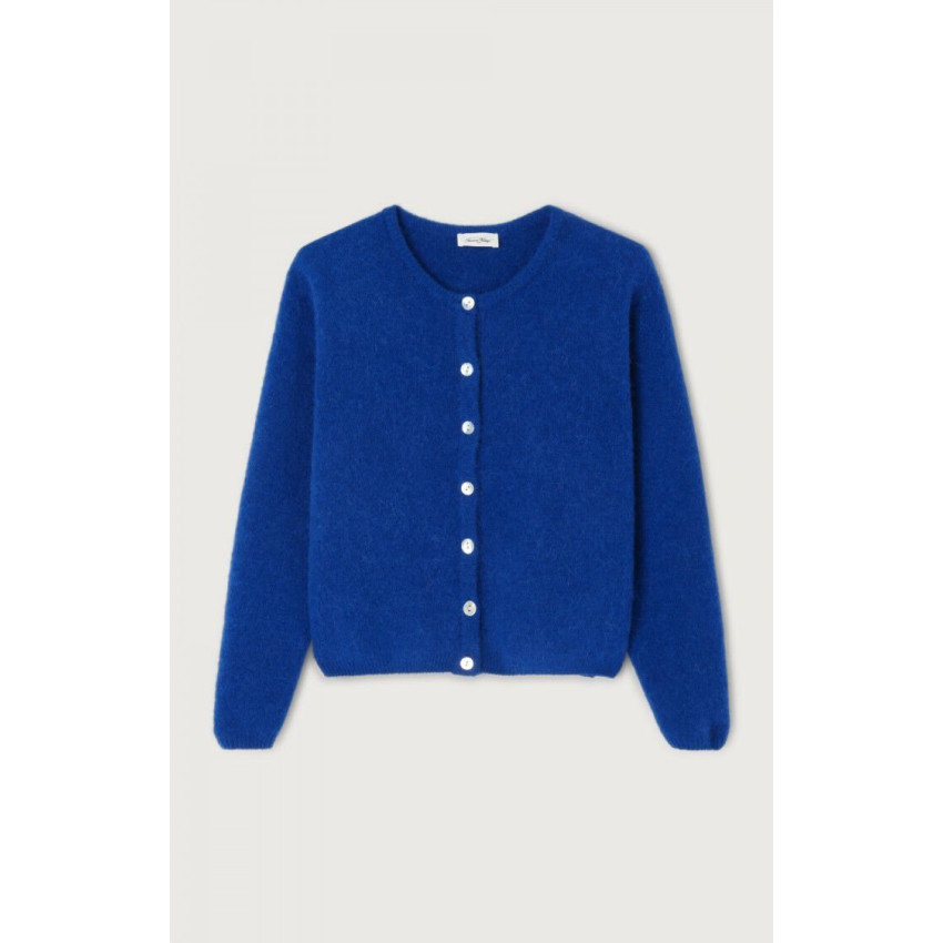 Gilet Femme American Vintage VITOW Bleu Royal Cloane Vannes VITO19EH25