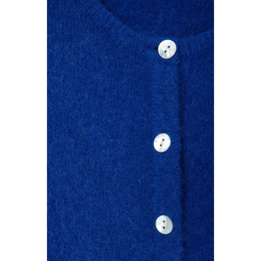 Gilet Femme American Vintage VITOW Bleu Royal Cloane Vannes VITO19EH25