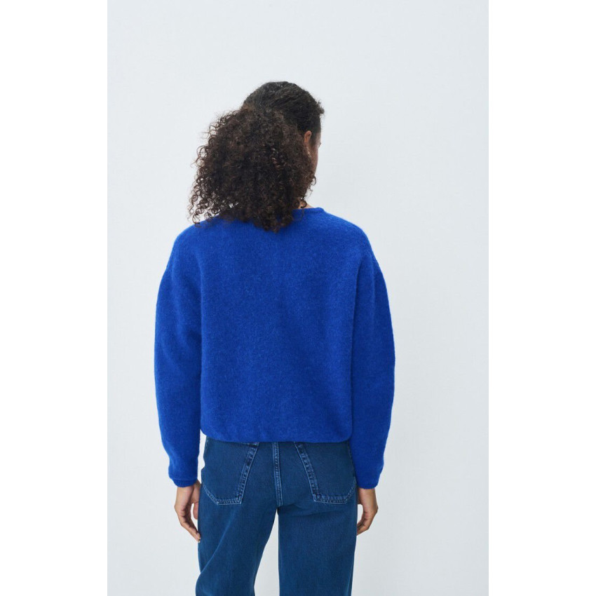 Gilet Femme American Vintage VITOW Bleu Royal Cloane Vannes VITO19EH25