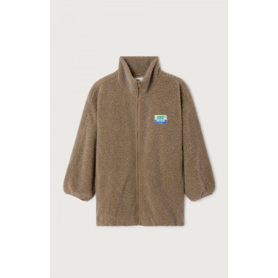 Manteau Polaire American Vintage Femme HOKTOWN Marron Cloane Vannes HOK17AH25