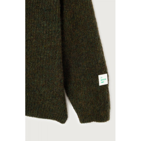 Pull Femme American Vintage EAST Vert Foncé Cloane Vannes EAST18UH25