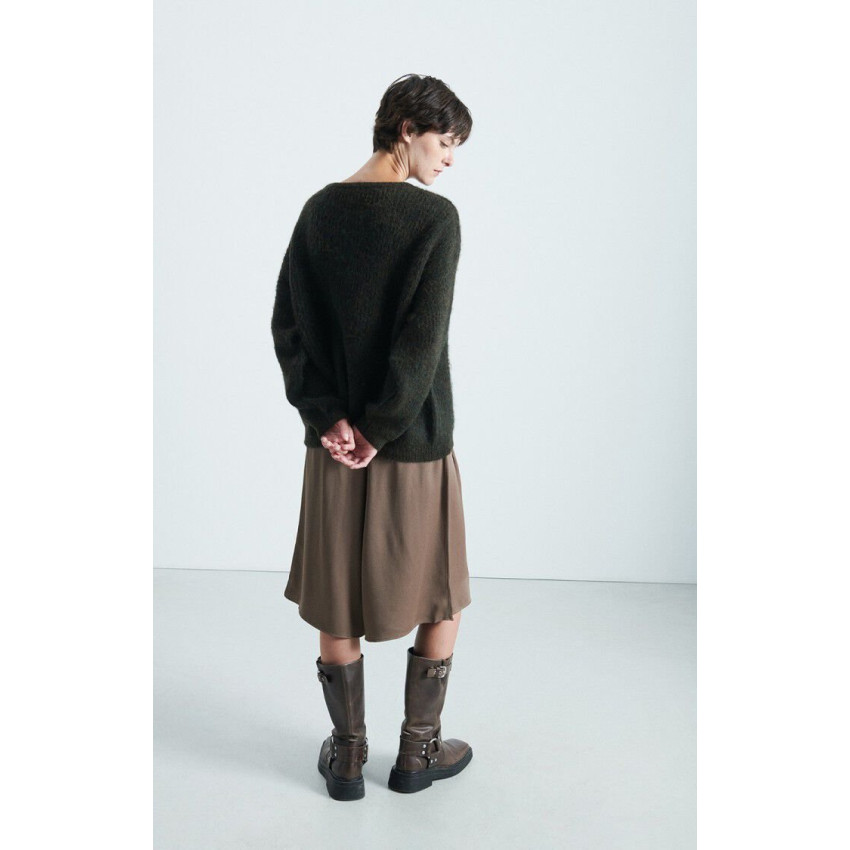 Pull Femme American Vintage EAST Vert Foncé Cloane Vannes EAST18UH25